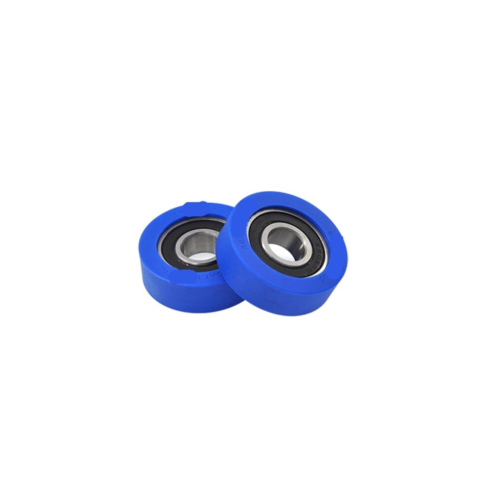 Polyurethane Bearing Pulley 15Mm X 48Mm Wearresistant Rubber Coated Wheel For Smooth Rolling 9347817180497