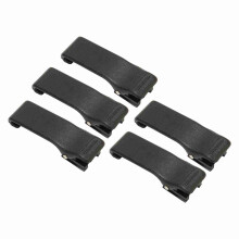 5 pezzi di clip in plastica nera per cinturino radio compatibili con GP88 GP2000 GTX800 LTS2000