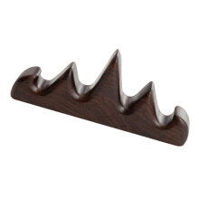 Mountain Shape Sumi Pen Holder for Calligraphy Brushes - Quality Wood Decorative Rack for Chinese Japanese Painting Desk Storage