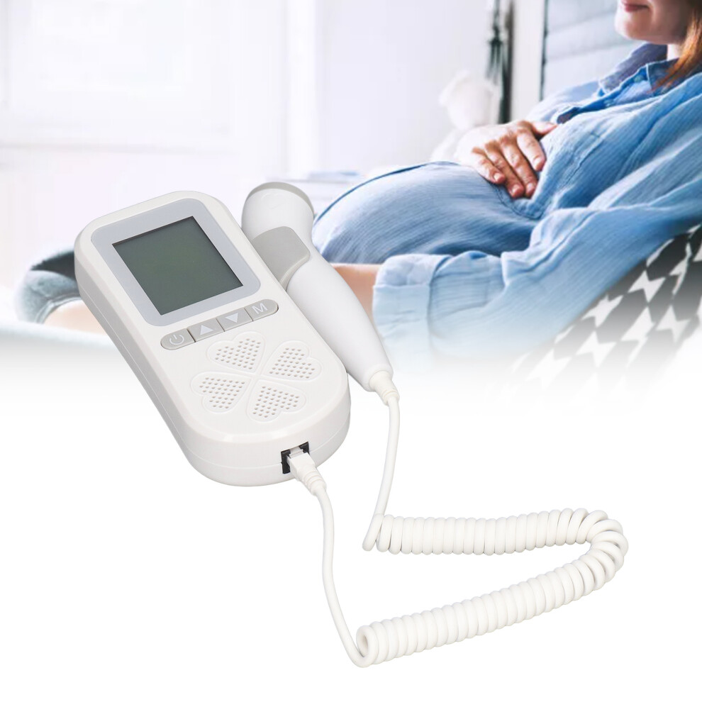 Gray Accurate Home Fetal Heart Monitor With Waterproof Probe And 3 Modes