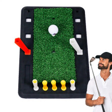 Golf Training Mat Golf Chipping Mat with Rubber Backing Small Training Mat, Golf Practice Equipment for Swing Chipping Putting