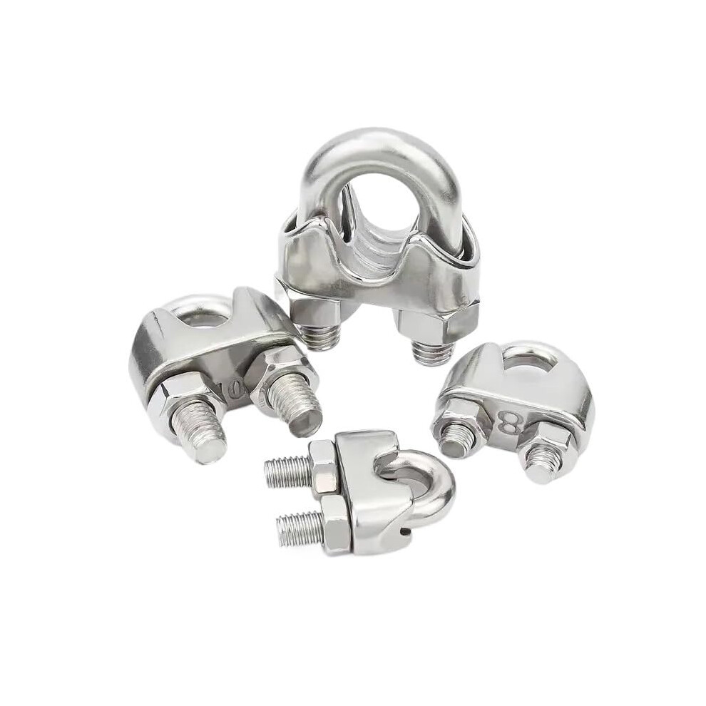 Wire Rope Clip 304 Stainless Steel Utype Cable Clamp, M5 Size, 5 Pieces 9347817285901
