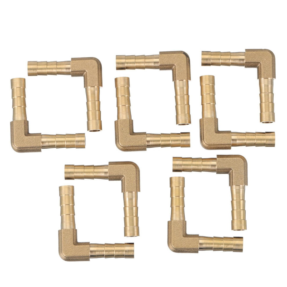 1Set Copper Elbow Pipe Adapter Fitting Shaped Connector For Air Water Fuel Oil Versatile Design For Efficient Pipeline Connections 10Pcs 9382693860705
