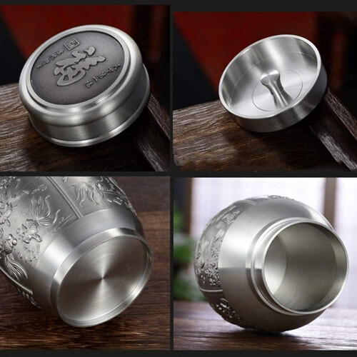 Metal Sealed Jar Memorials Urns 2