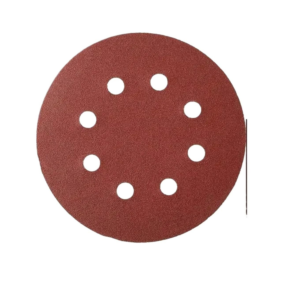 Sanding Discs 8Hole 125Mm For Woodworking And Metal Grinding 60 120 180 240 400 Grit Pack Of 50 Pcs 180 Grit 9347817286519