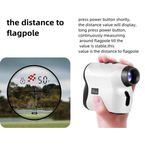 Golf Range Finder  Rubberized Feel, Fast Focus, Pinpoint Precision   Golf Accessories Gift for Men Enthusiasts 2