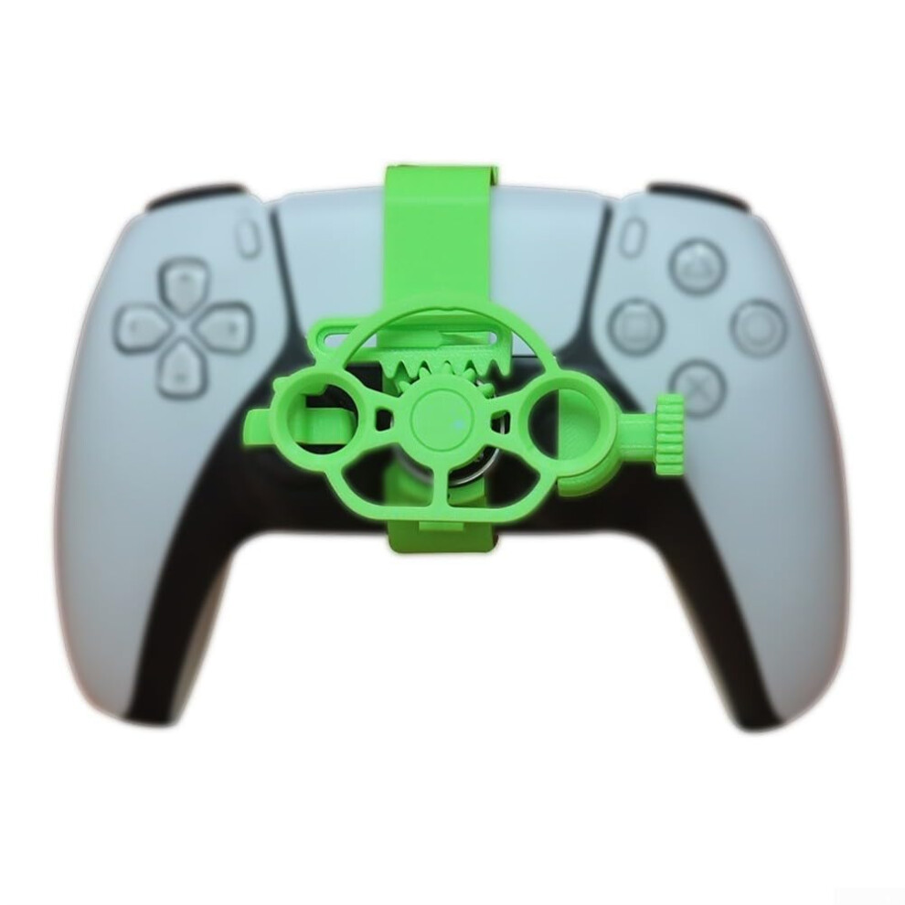 Racing Games Mini Steering Wheel Compact 3D Auxiliary Controller For Ps5 Steering Wheel Replacement Green 9189345392955