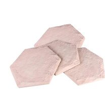 Stepping Stones Hexagon Set of 4  Large Outdoor Garden Pathway Pavers for Landscaping