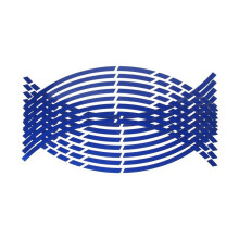 Motorcycle Rim Tape Reflective Wheel Stickers 17/18 Inch Blue Scratch Protection Stripes
