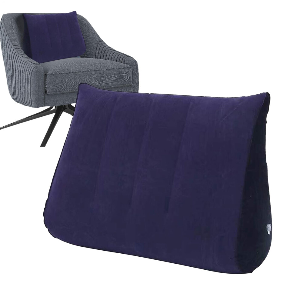 Leg Wedge Pillow, Under Knee Pillow, Triangular Lumbar Cushion, Body Positioner For Leg Elevation, Dark Blue