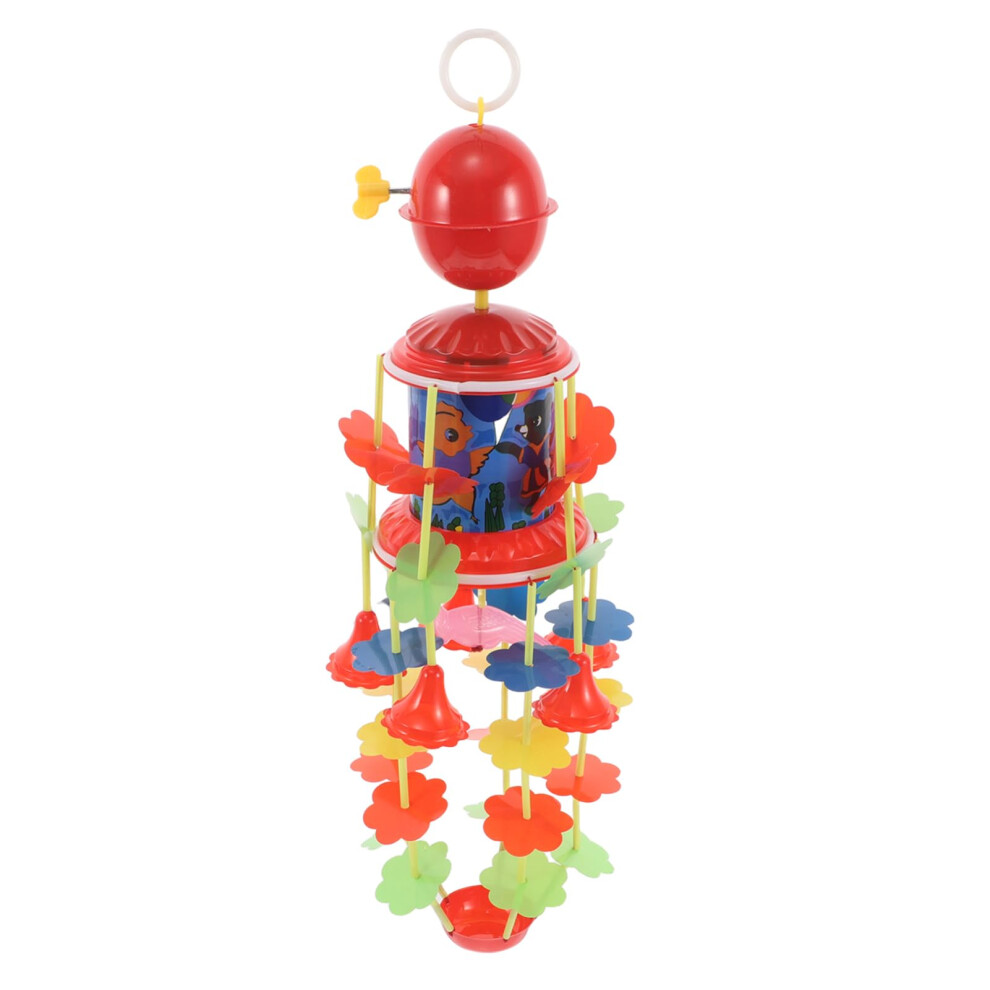 Musical Crib Mobile For Newborns Winding Suspension Bell Toy Hanging Rattles Nursery Decor Sound And Visual Stimulation