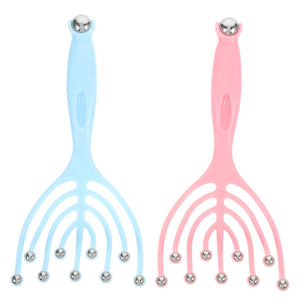 Manual Scalp Massager 2Pack Handheld Head Massage Tool for Stress Relief Scalp and Neck