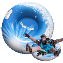 Snow Sled for Kids Inflatable Snow Tubes with Handles for Sledding and Skating Backyards Blue