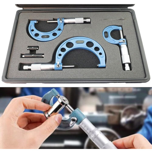 Measurement Accuracy 3pcs Professional Outside Diameter Micrometers with Innovative Features 1