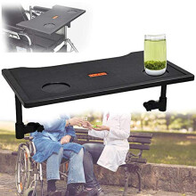 Wheelchair Lap Tray With Cup Holder, Universal Tray Desk For Eating, Reading And Resting, Portable Wheelchair Desk