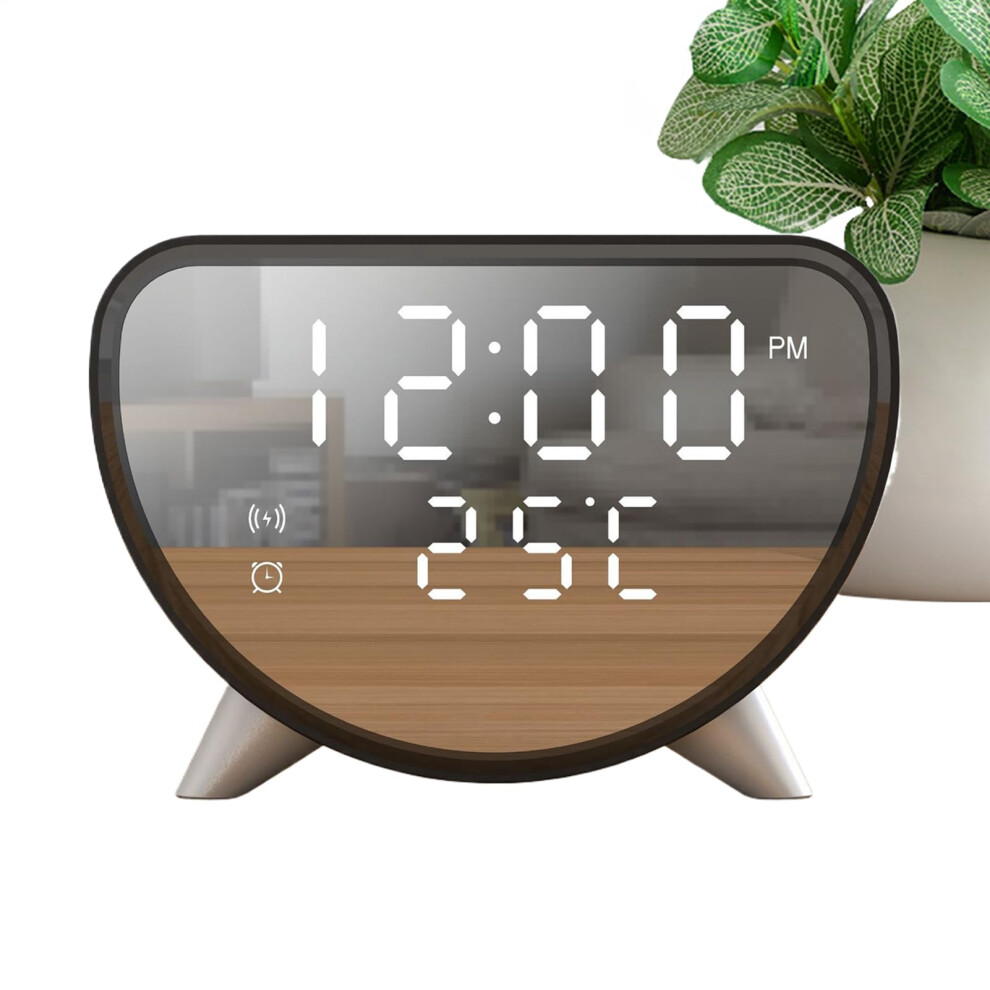 Wireless Charger Clock 15W Qi Alarm Clock Digital Display Charging Station For Iphone Android 9189345393884