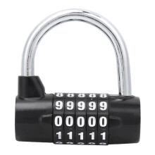 U-Shaped Modern Style Padlock, 5-Digit Combination Lock For Enhanced Security, Anti-Rust Zinc Alloy Padlock Suitable For Indoor Outdoor Use