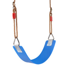 Swing Seat with Triangular Metal Rings, Heavy Duty Swing Set Replacement Accessories for Kids & Adults Outdoor, Playground,Trees, Backyard- Blue(S