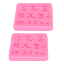 Forma de chocolate para confeitaria caseira, silicone resistente ao calor e seguro para alimentos, ideal para fazer bolos e doces. Design