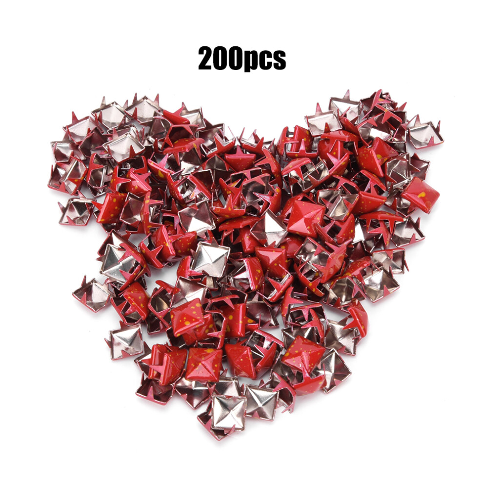 200 Stã¼Ck Quadratische Nieten Aus Metall, 7661675481575