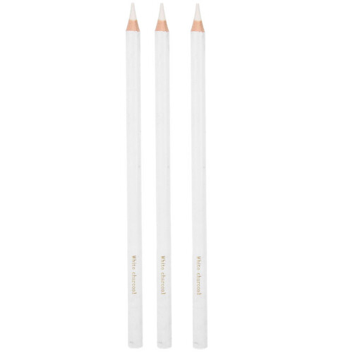 3Pcs Weiß Kohle Bleistift Professionelle 1