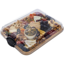Cheese Bowl Charcuterie Boards, Sausage Taber with Lid Portable Wooden Kitchen Items