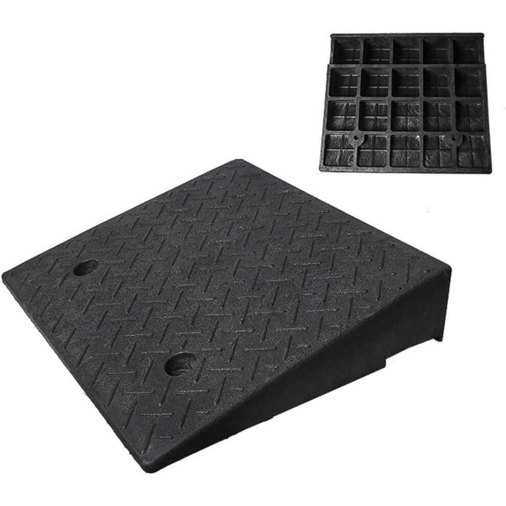 Rubber Curb Ramps, AntiSlip Wheelchair Threshold Ramp, Rubber Road Ramp, Durable Curb Ramp