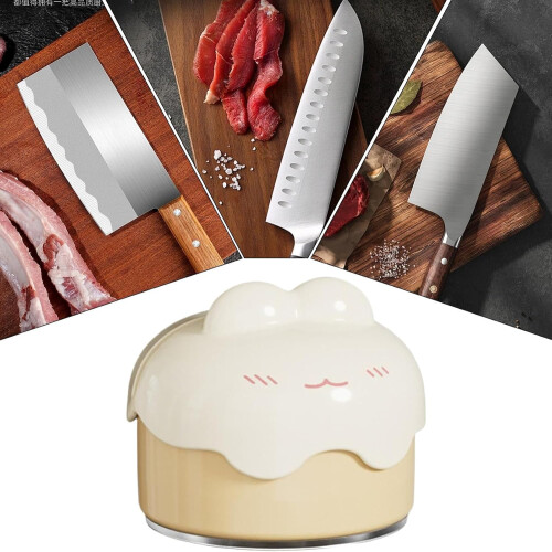 Cutter Sharpener Mini With Suction Cup Whetstone For Scissors Kitchen Gadget Grinding Sharpener Home Dining Restaurant Camping 2