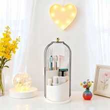 (White er-06, Fashion a) Multi-Compartment Plastic Storage Tray with Divider - Bathroom Sink Organizer Suitable