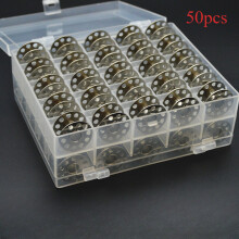 (Silvery, 50pcs) 36/50pcs Metal Spools With Storage Box - Mixed Color Organizer For Sewing Machines, Durable Metal Spools For Home Sewing