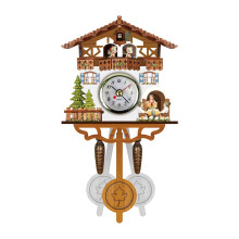 Cuckoo Clock Wooden Wall Clock Bird Bell Alarm Tree Style Vintage Decor St Patrick's Day Easter Gift Men Women Children