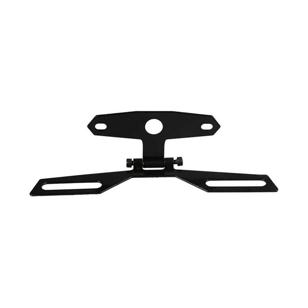 Universal Adjustable Motorcycle License Plate Holder With Foldable Tail Bracket For Cruiser Light 9189345394560