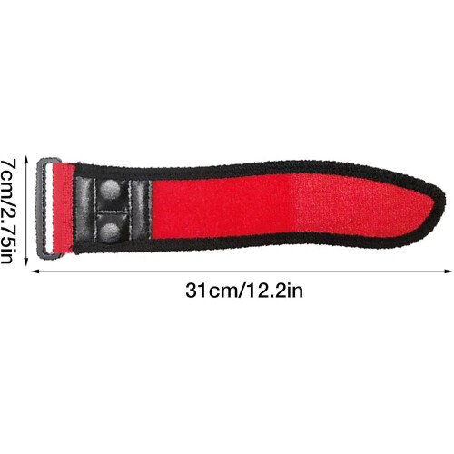 Range Finder Magnet Holder Wrap  Adjustable Straps for Golf Carts  Type B: Red 2