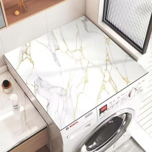 Marble Washer and Dryer Cover Waterproof HeatResistant AntiSlip Mat for Laundry Room 60x60cm