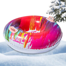 Hose Sledge NonSlip Snow Slide Tube Red Inflatable Sledge for Winter Activities Outdoor Family Snowfield Children