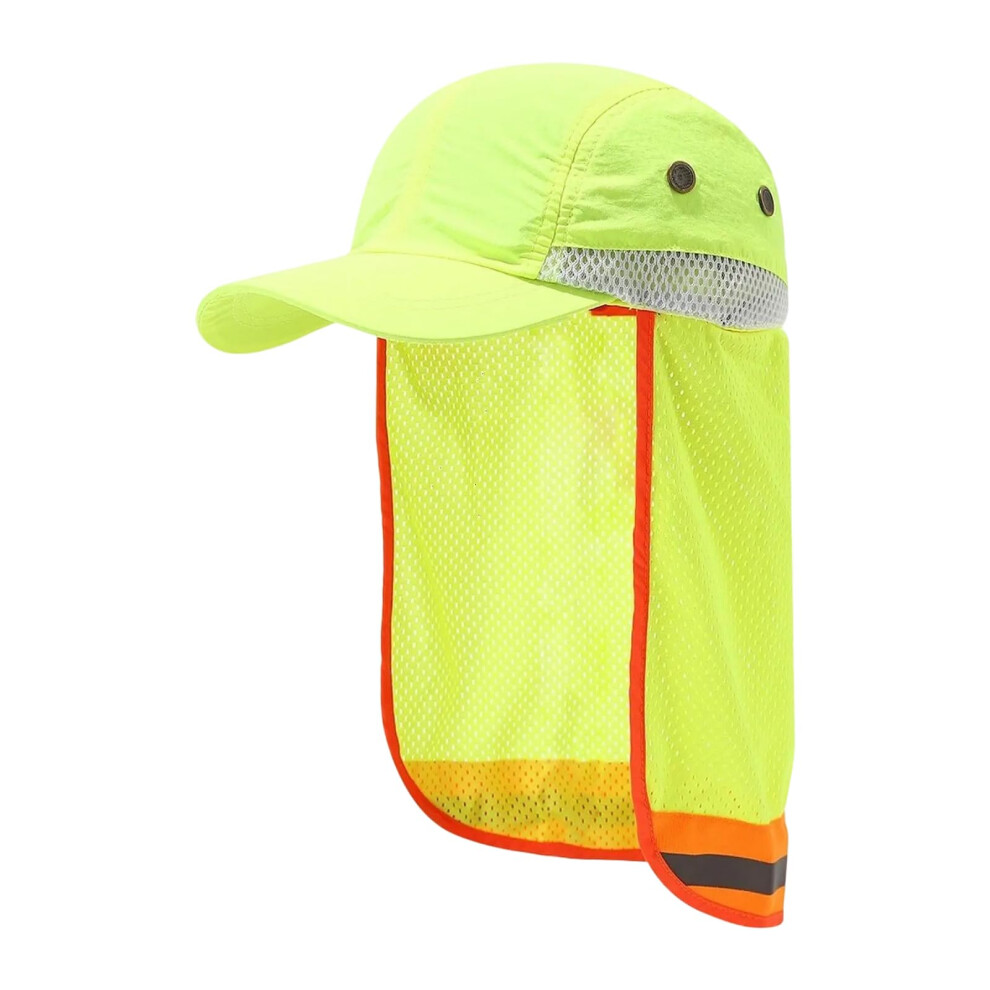 Visibility Reflective For Sanitary Workers Neck Shield Fluorescent Colour Sun Protection Gear 9347817289596