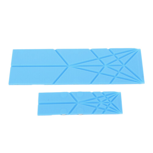 2 Stück 3-in-1-Messlöffel, Polygone, flach, 1