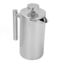 Portable 350ml Stainless Steel French Press with Triple Filter & Insulation