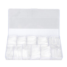 False Nail Tips, Full Coverage Transparent Acrylic Coffin Shape For Salon Professionals And Home Beauty Enthusiasts