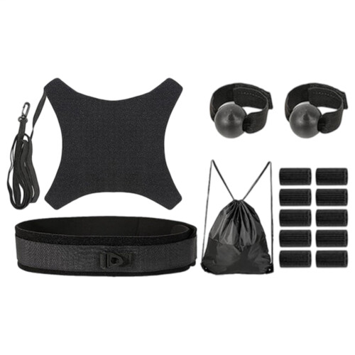 Adjustable Volleyball Spiking Trainer with Protective Finger Support for Solo Home Practice