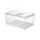 Refrigerator Storage Box with Handle, Clear Stackable Fridge Organizer Drawer, BPA , 33x16.5x10.5cm Transparent 1