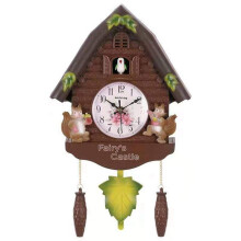 Wooden Cuckoo Clock Wall Clock With Swinging Bird, Antique Style, Model C, Movable Bird Home Decor, For Living Room Office Study Bedroom