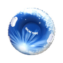 Snow Tubes For Adults Heavy Duty Inflatable Snow Tube With Handles Blue For Parks Backyards Beaches Sand Activities