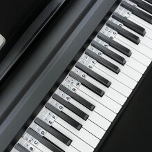 Adesivi rimovibili in silicone per tastiera di pianoforte a 61 tasti, grandi etichette per note