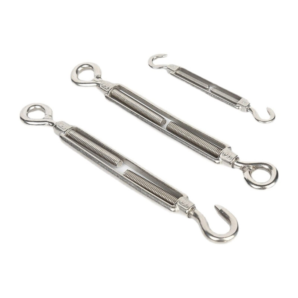 Tension Wire Turnbuckle Set Adjustable Wire Rope Tensioner 1 Pc M4m10 12M Hooks And Eye Rigging Color Oo Type Cc Type 9347817290141