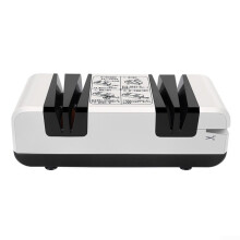 Automatic Compact Sharpener For Kitchen Knives, White, Small Footprint, Compact Knife Sharpener