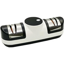 Electric Knife Sharpener USB Rechargeable Dual Slots for Kitchen Knives and Scissors Ref: 6840