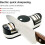 Electric Knife Sharpener USB Rechargeable Dual Slots for Kitchen Knives and Scissors Ref: 6840 4