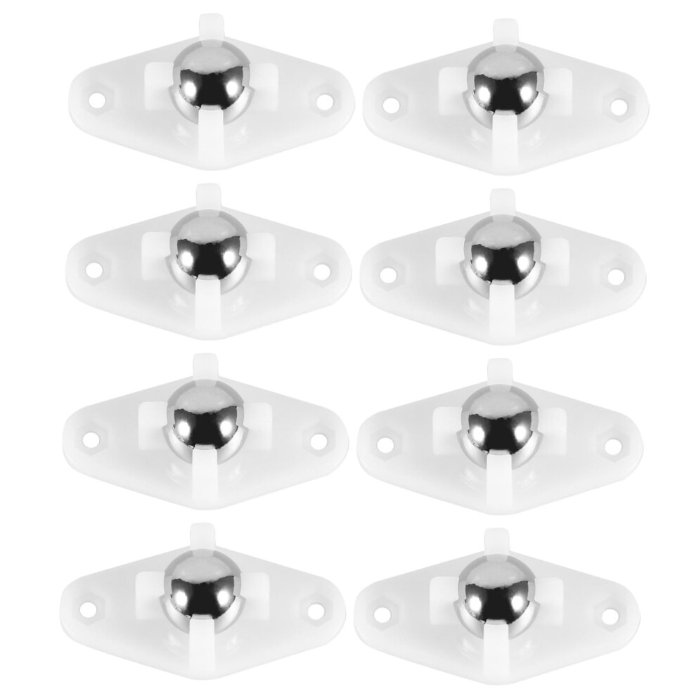 Steel Ball Casters 8Pack Plastic Roller Bearings For Furniture Diy Trolleys Swivel Wheels For Home Workshop Projects 9189345395482