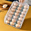 Egg Storage Box Fridge Drawer Organizer, SpaceSaving Egg Container For Pantry, Freezer And Worktops, Plastic 4